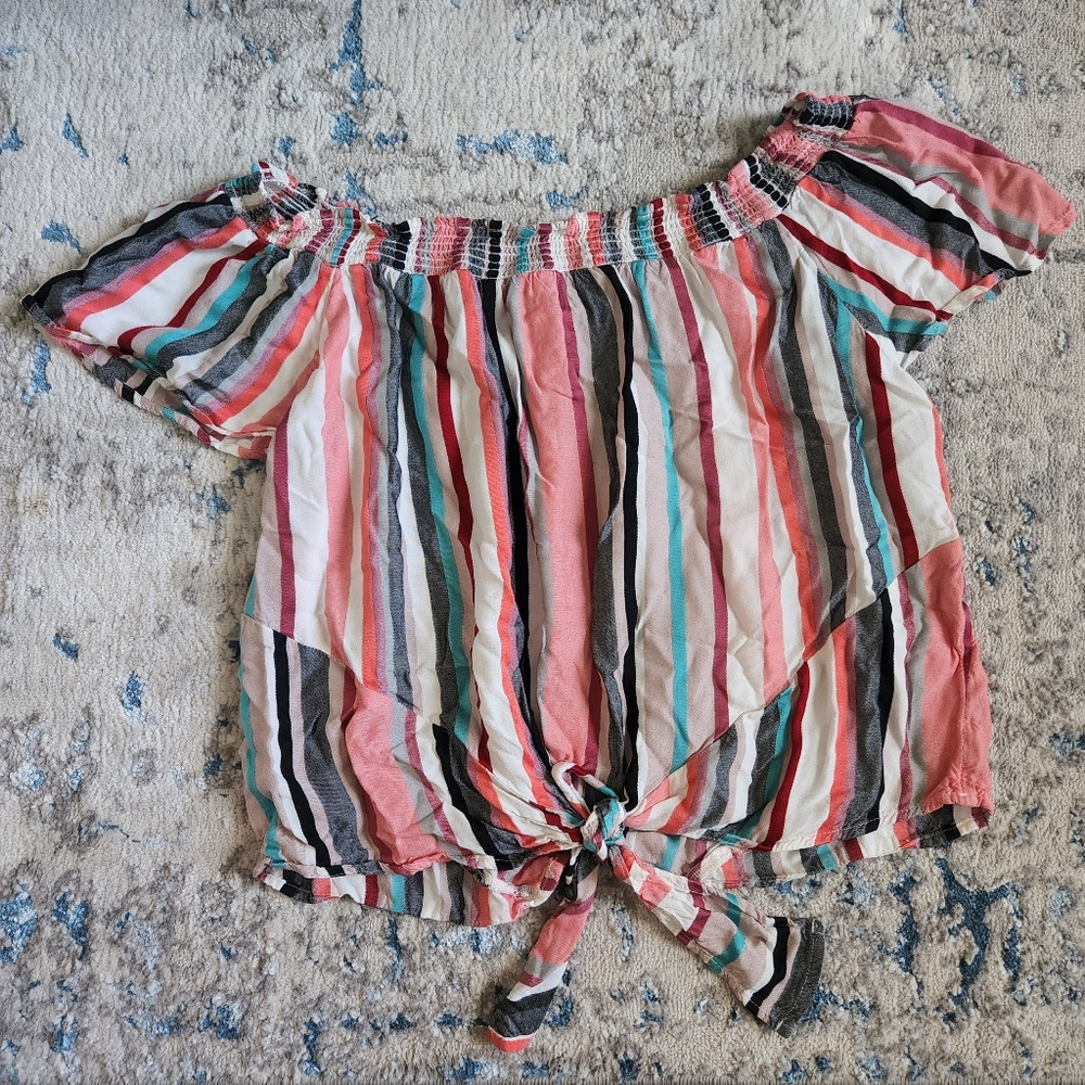 Arizona off the shoulder knot top